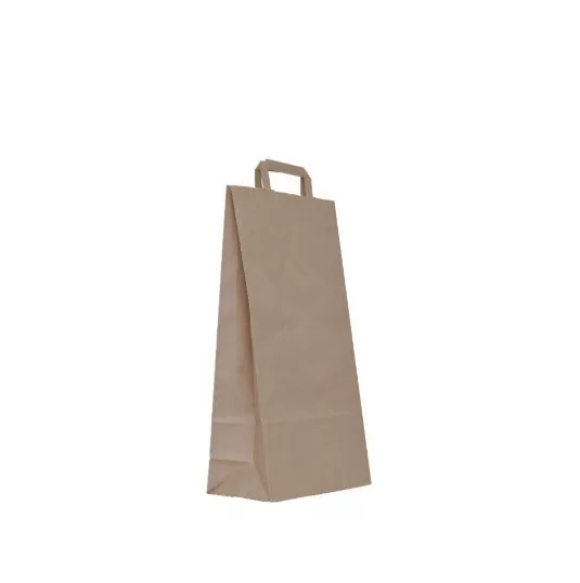 Bolsa papel asa plana restauración-2 botellas 18+9x37.5