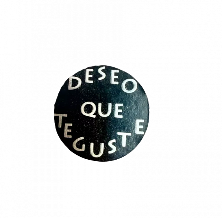 500 etiqueta adhesiva "DESEO QUE TE GUSTE"