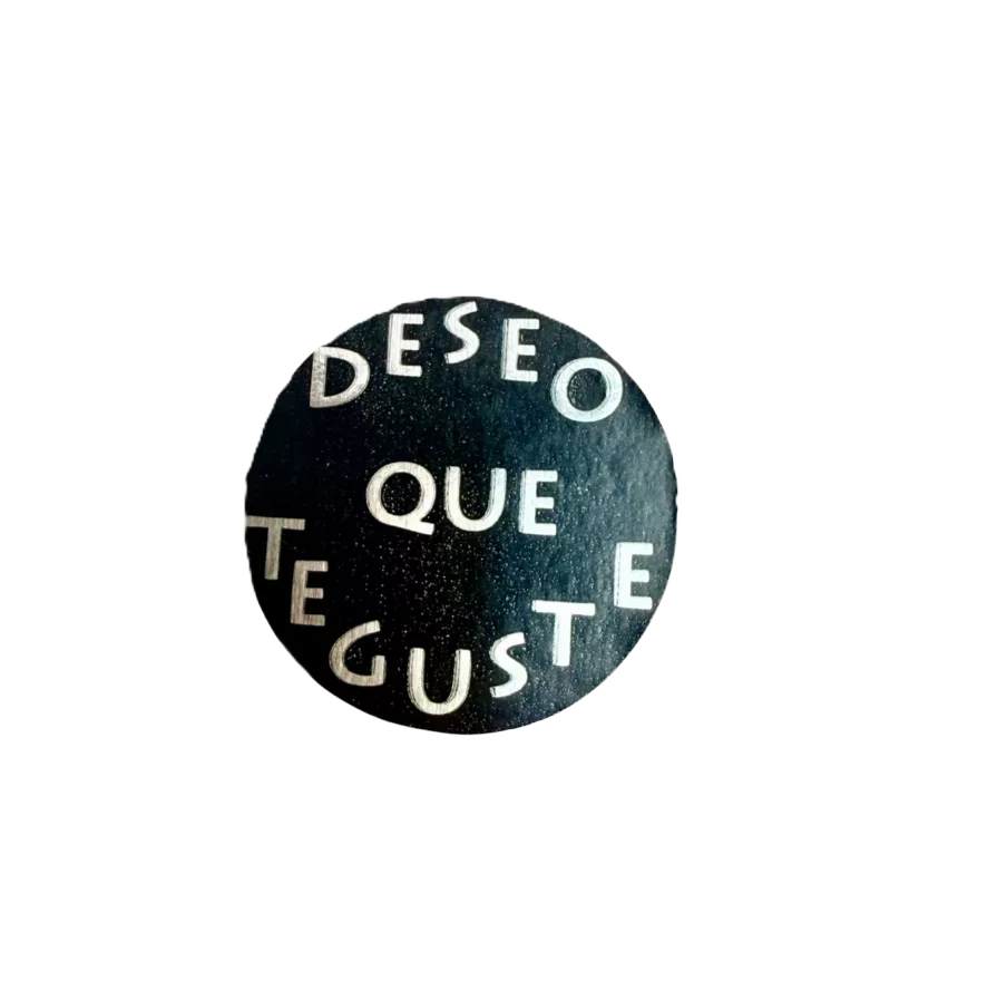 500 etiqueta adhesiva "DESEO QUE TE GUSTE"