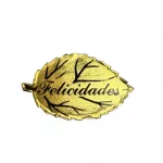 500 Etiquetas adhesiva dorada forma hoja FELICIDADES