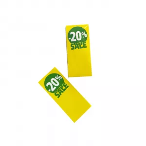 Paquete 100 carteles de papel con descuentos