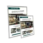 Portacartel led modelo sobre