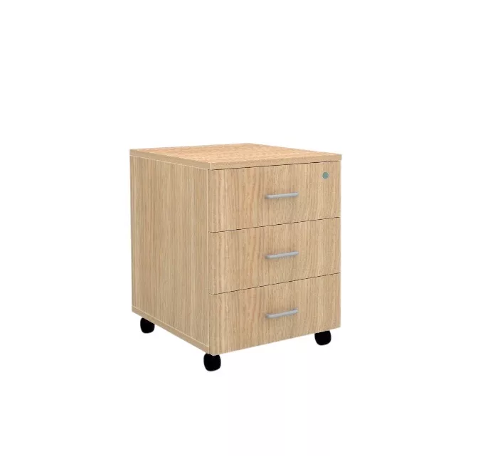 Modulo cajonera con 3 cajones para mesa despacho 60x45x55cm