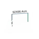 Conjunto iluminación led de mostrador 100cm vitrina super alta