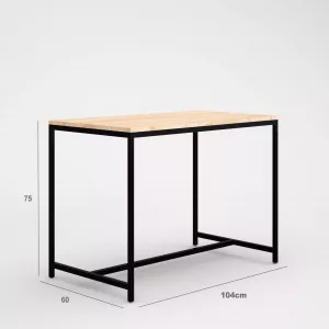 Mesa nido tubo cuadrado SQ de 25mm tapa 19mm melamina  104x60x75cm