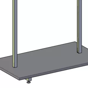 Base expositor confección 312004 de 800x450mm. - NEGRO