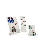 Conjunto 3 petos para pendientes en acrílico transparente