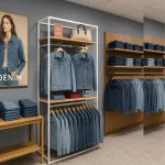 Estantería Modular SQ blanco con percheros y estantes