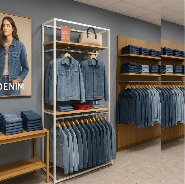 Estantería Modular SQ blanco con percheros y estantes