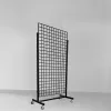 Carro SQ malla de 90x180cm (blanca, negro o cromo) y juego de pies de 25X25mm negro