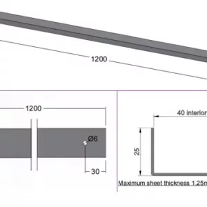 PEFIL "U" HORIZONTAL GONDOLA