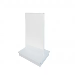 GONDOLA "T" MOLDURAS FONDO LISO  (GRIS PLATA) <1350x840x860>