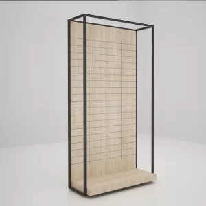 Estantería Modular SQ con fondo lamas (Tubo Cuadrado25mm)