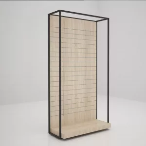 Estantería Modular SQ con fondo lamas (Tubo Cuadrado25mm)