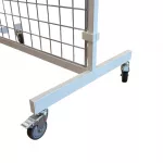 Rueda de goma SQ placa y freno 76mm 25kg