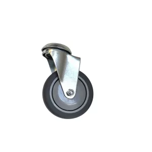 Rueda de goma SQ placa sin freno 76mm 25kg
