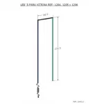 Iluminación led lateral y superior para vitrina