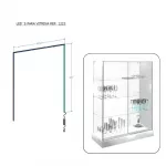 Iluminación led lateral y superior para vitrina