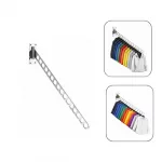 Expositor pelicano giratorio 90º a pared con 16 taladros