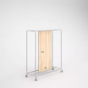 Trasera madera para mueble SQ hierro góndola 1330x573