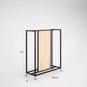 Trasera madera para mueble SQ hierro góndola 1330x573
