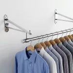 Brazo-doble- función colgador-estante