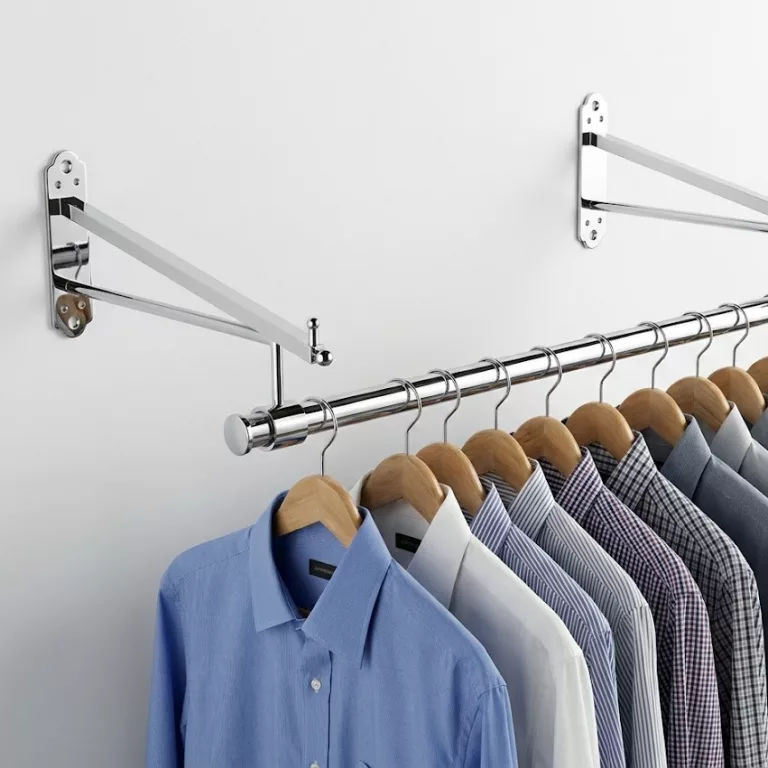 Brazo-doble- función colgador-estante