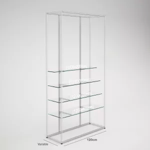 Estantes de cristal para muebles SQ hierro