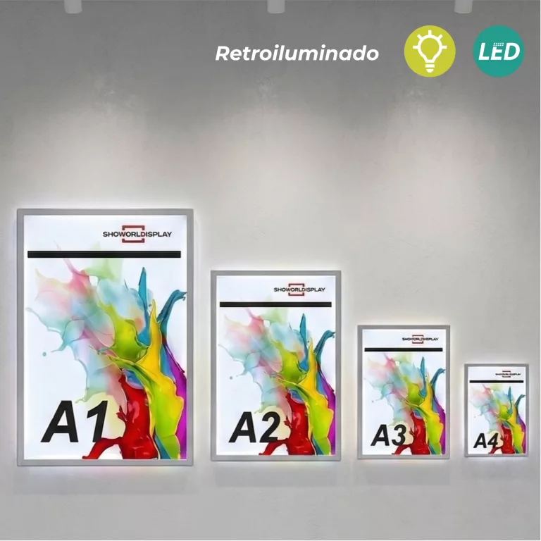 Portacartel-led-sobre-con-enganches-a PARED