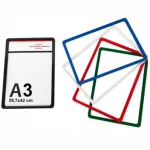Portacartel con marco ABS con funda