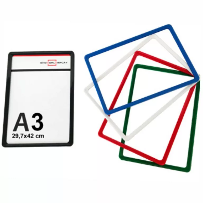 Portacartel con marco ABS con funda