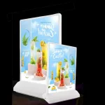 Portacartel-led-T-recargable