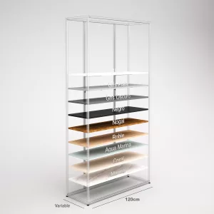 Estantes de madera para muebles SQ hierro