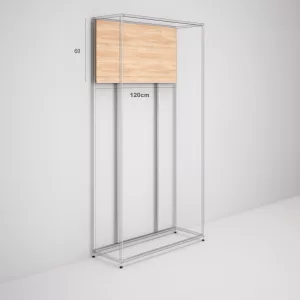 Trasera madera para mueble estantería SQ hierro