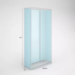 Trasera policarbonato celular para mueble estantería SQ hierro