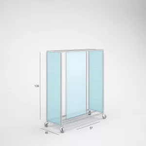 Trasera policarbonato celular para mueble SQ hierro góndola