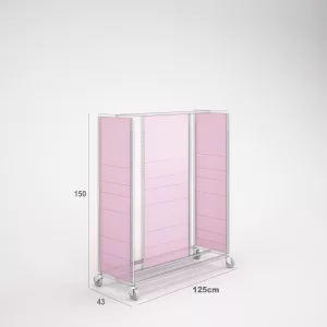 Trasera policarbonato celular para mueble SQ hierro góndola