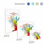 Portacartel para colgar y pared