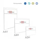 Portacartel para colgar y pared