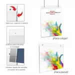 Portacartel para colgar y pared