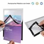 Portacartel plástico con imán