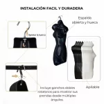 Silueta medio busto plástico señora