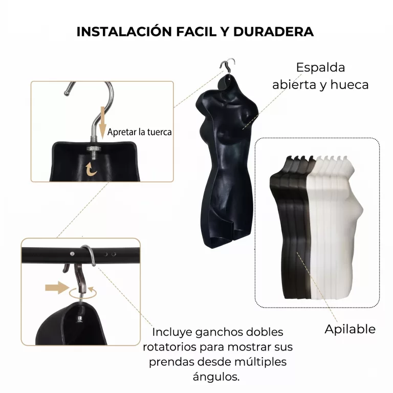 Silueta medio busto plástico señora