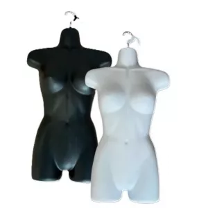 Silueta medio busto plástico señora