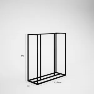 Mueble SQ hierro góndola INTERIOR H140cm colores