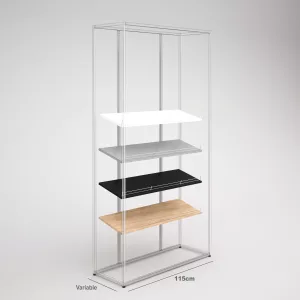 Estantes Inclinados de madera para muebles SQ hierro