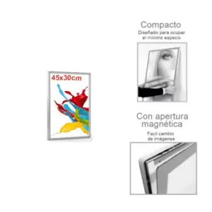 PORTACARTEL-LED-APERTURA-MAGNETICA-450x300mm-10w
