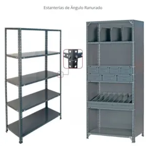 Estanterías de Ángulo Ranurado