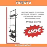 Estanteria-metálica-estantes-y-barra-colgadora-MARRO
