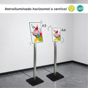 Portacartel-led-sobre-con-mando-sensor-de-movimiento-y-batería-